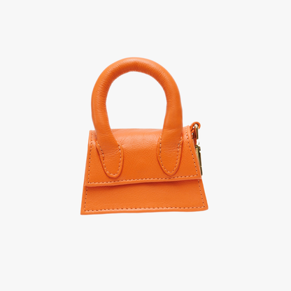 The Dog Musthaves - The Dog Musthaves designer tas - Oranje beloningstasje voor hondenkoekjes en poepzakdispenser
