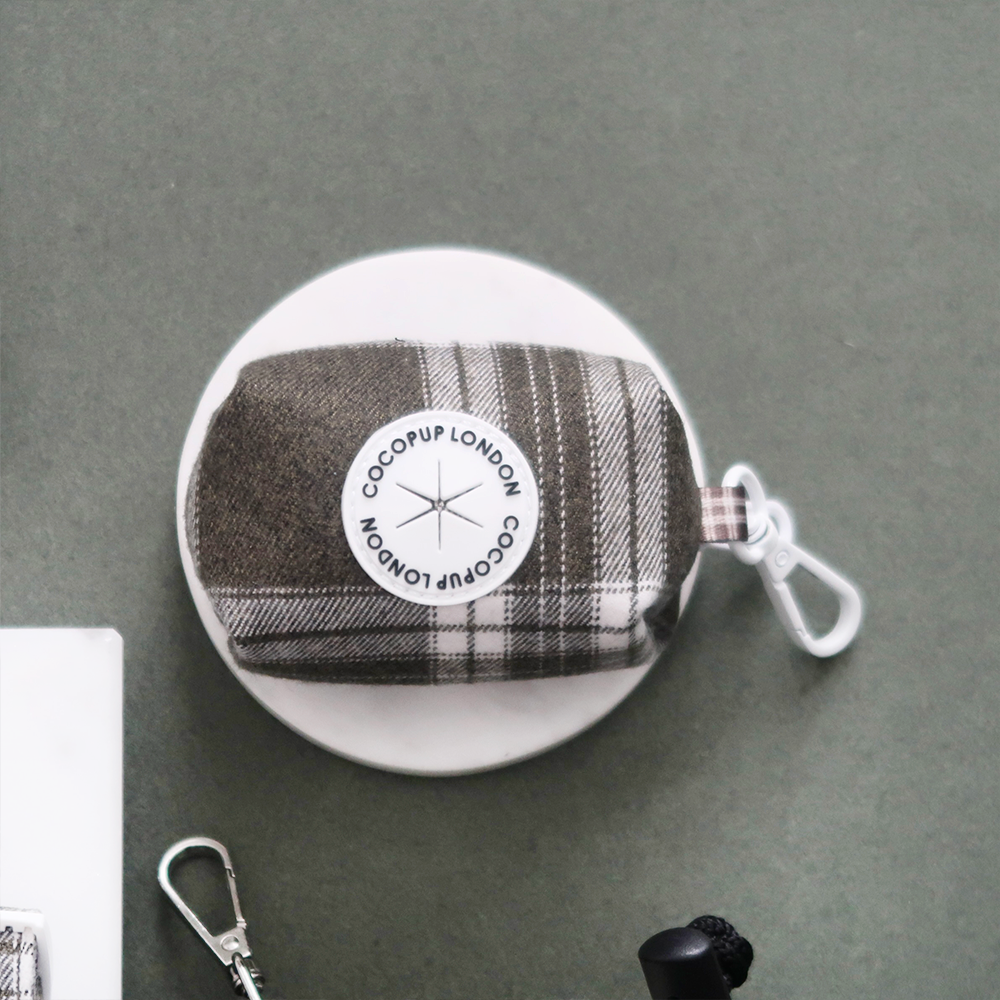 Olijfkleurige Poepzakhouder