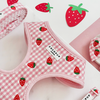 Aardbeien Picknick Harnas - Cocopup London
