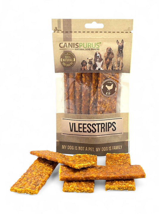 Canis Purus Vleesstrips – Snack van Canis Purus | Hondenboetiek (afbeelding 1)