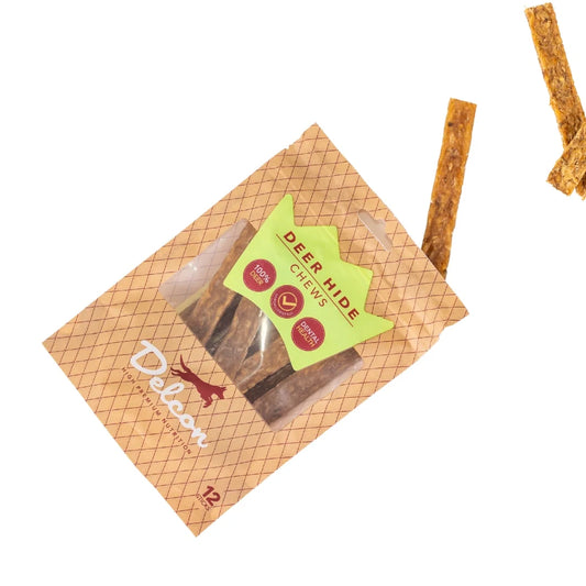 Delcon Deer Hide Chew – Snack van Delcon | Hondenboetiek (afbeelding 1)