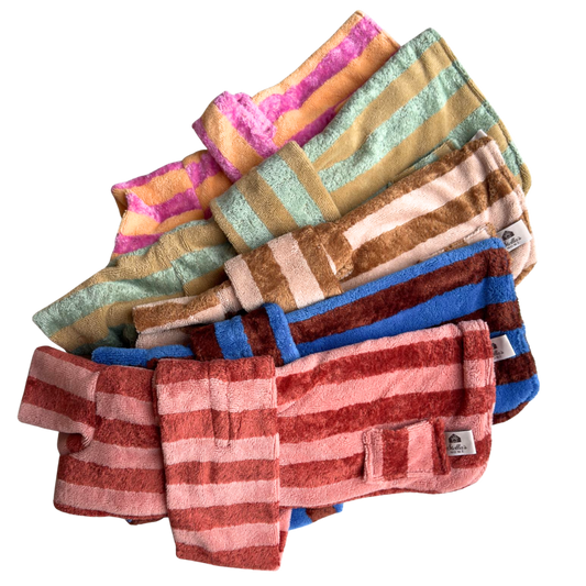 Cozy Stripe Hondenbadjas