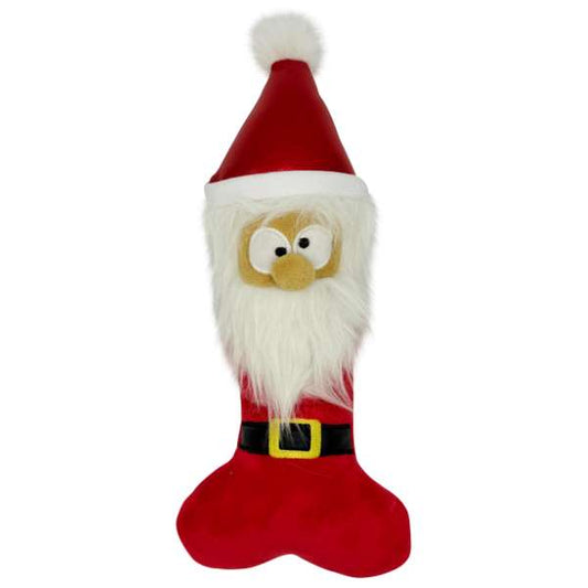 Lulubelles Power Plush Holiday Silly Santa Bone