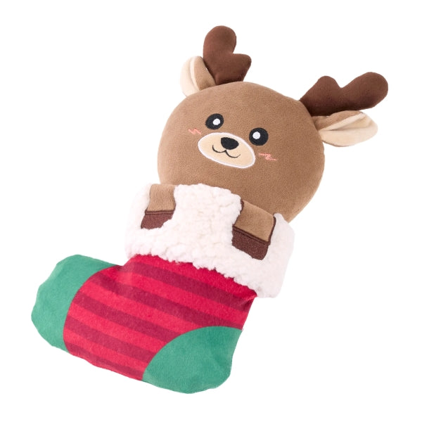EcoZippy Holiday Stocking Reindeer
