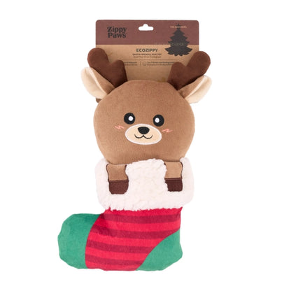 EcoZippy Holiday Stocking Reindeer