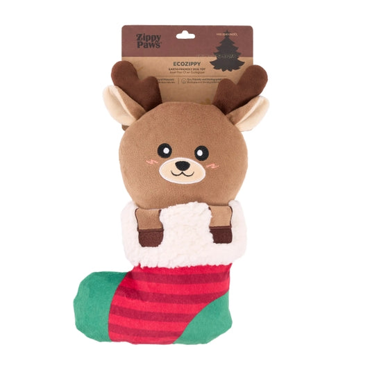 EcoZippy Holiday Stocking Reindeer