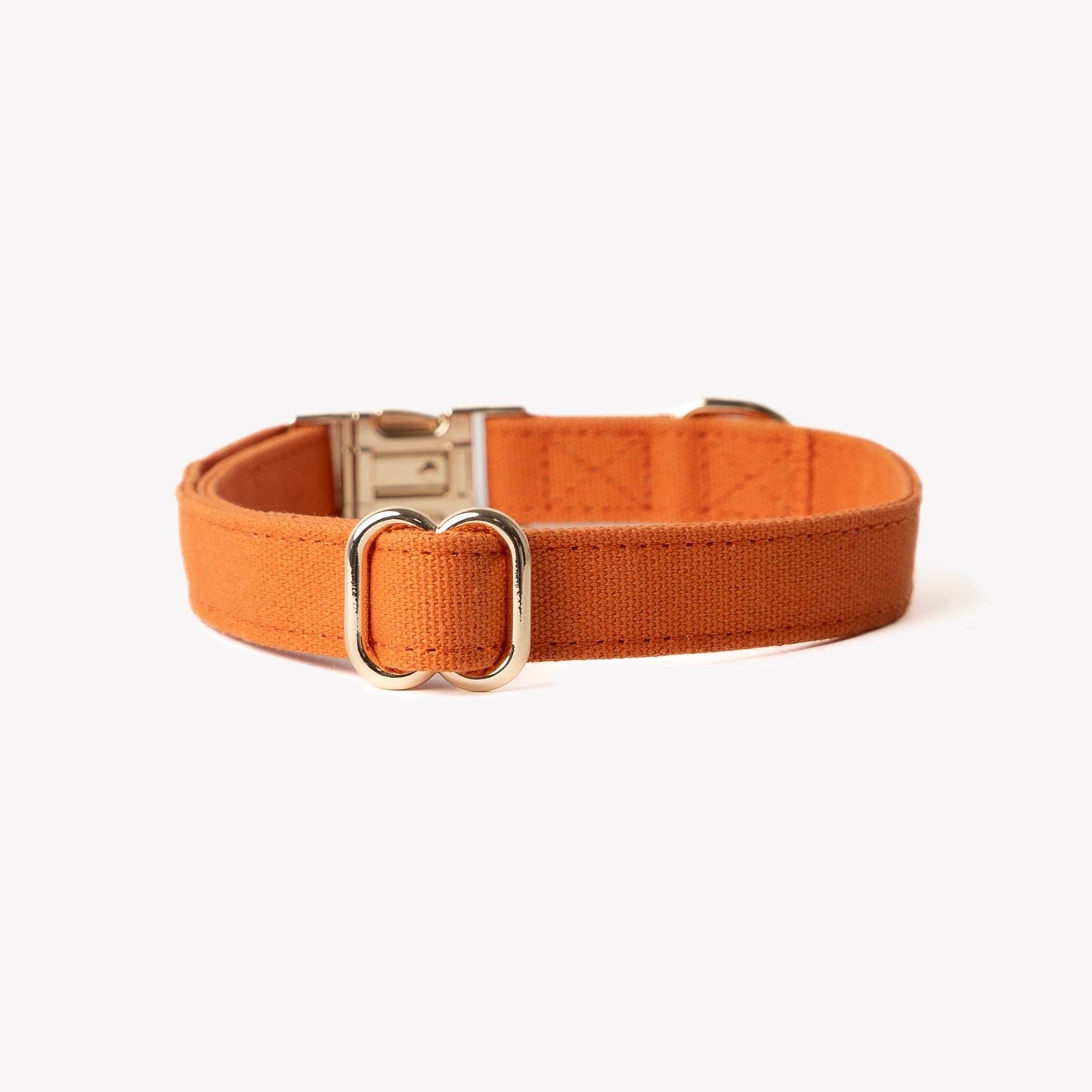 Canvas Hondenhalsband — Terracotta