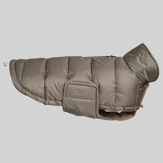 Staey - Dog Coat Nora in taupe