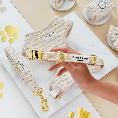 Tweed Halsband Vanille - Cocopup London