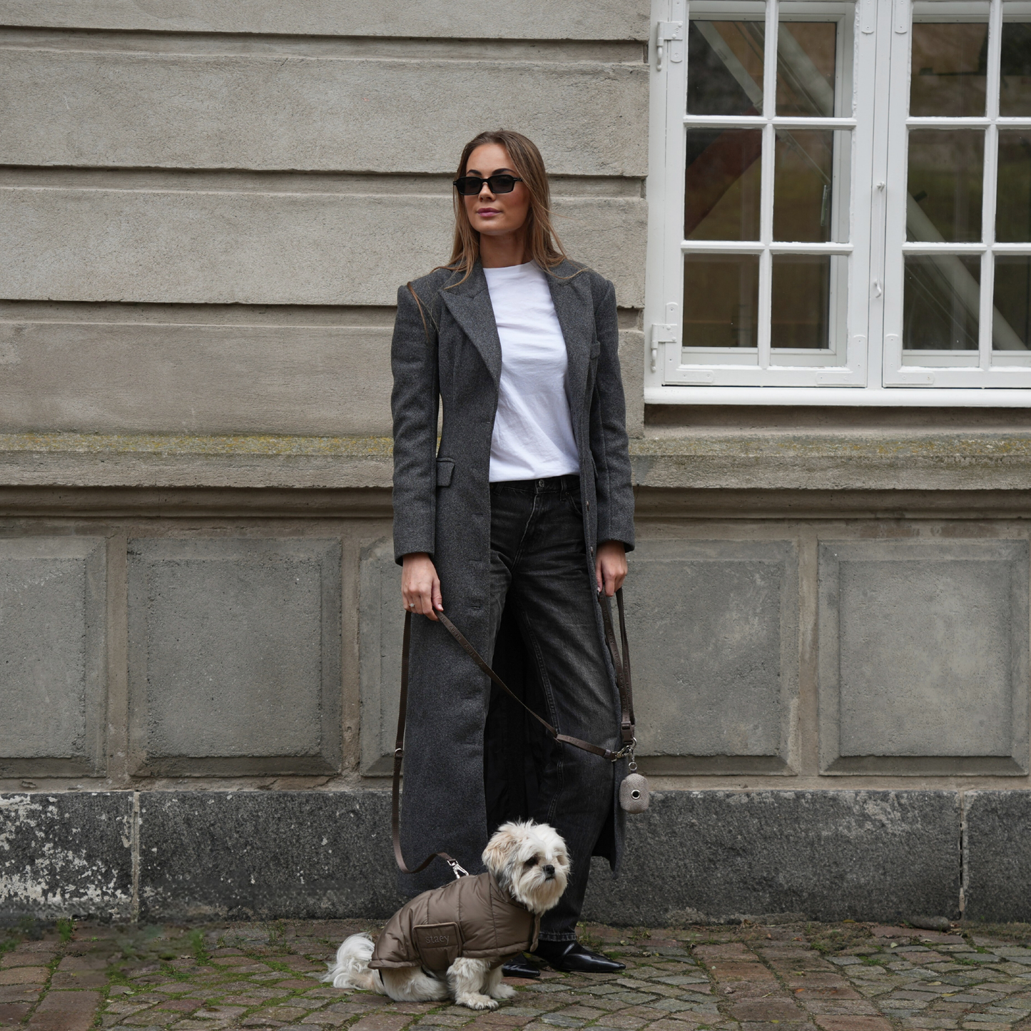 Staey - Dog Coat Nora in taupe