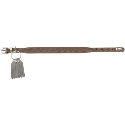 Leren halsband Halsband Lucca Petit - Grijs