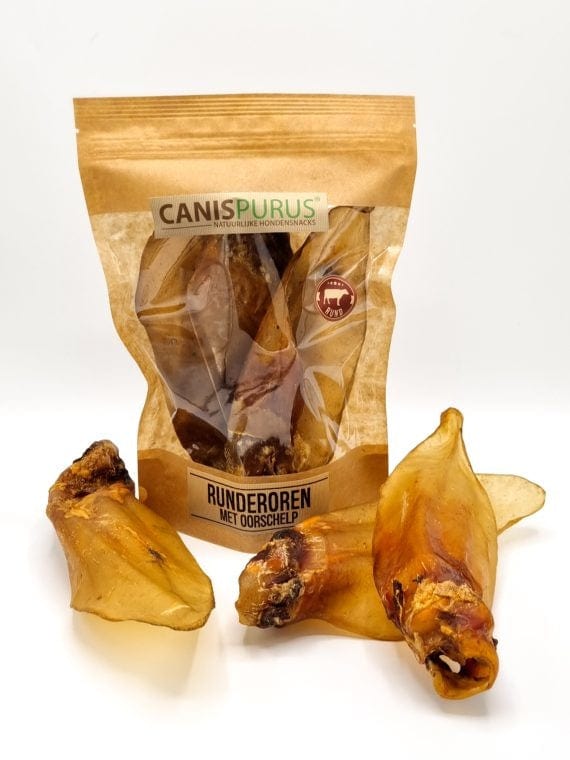 Runderoren met oorschelp – Snack van CanisPurus | Hondenboetiek (afbeelding 2)