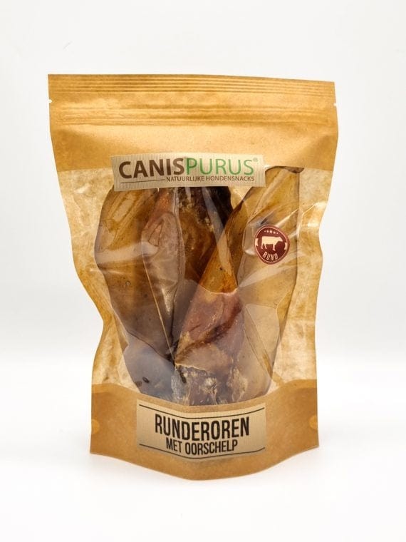 Runderoren met oorschelp – Snack van CanisPurus | Hondenboetiek