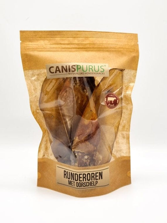 Runderoren met oorschelp – Snack van CanisPurus | Hondenboetiek