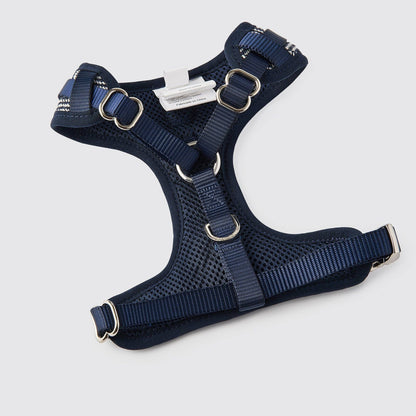 Marineblauw visgraat tweed harnas