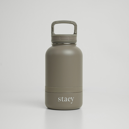 Staey - Noona 2-in-1 Fles met Kom | Roestvrij Staal