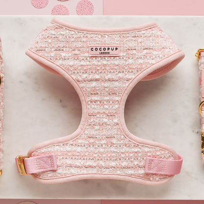 Tweed Roze Harnas - Cocopup London