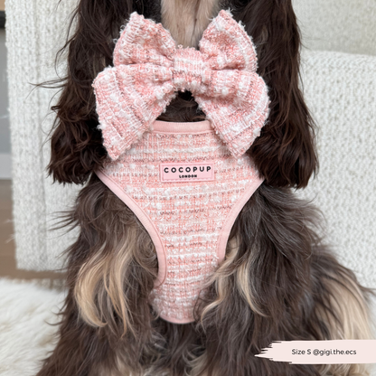 Tweed Roze Harnas - Cocopup London