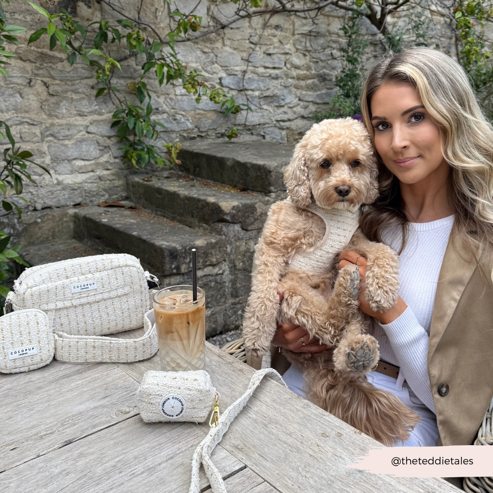 Tweed Poepzakhouder Vanille - Cocopup London