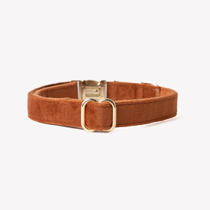 Fluwelen Halsband Klei - Furlou – Halsband van Furlou | Hondenboetiek (afbeelding 3)
