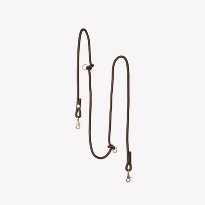 Handsfree touw leiband Bruin – Leiband van Furlou | Hondenboetiek