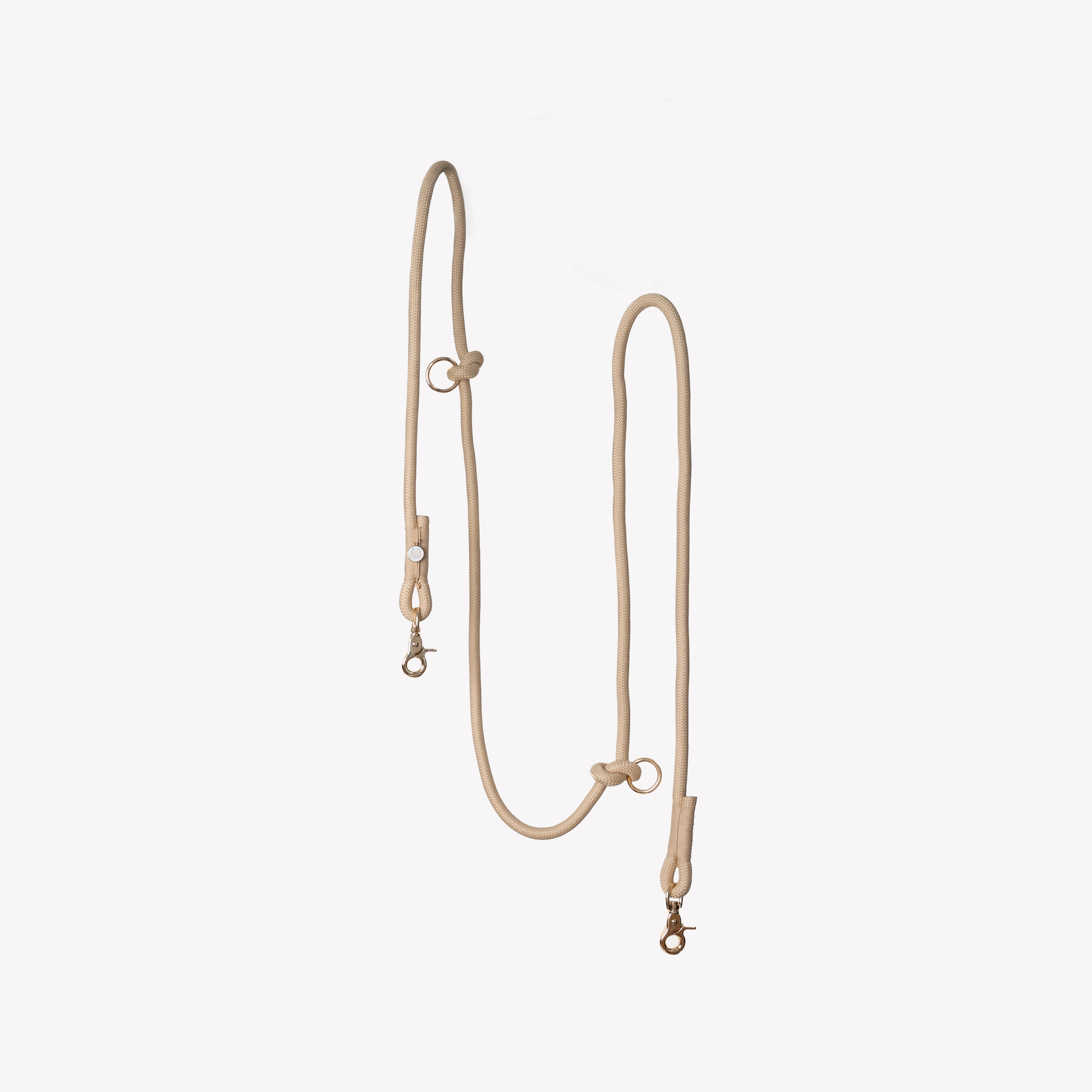 Handsfree touw leiband Tan – Leiband van Furlou | Hondenboetiek