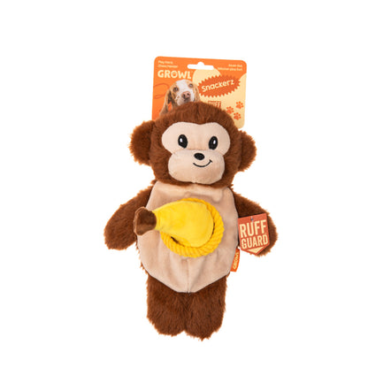 Growl Snackerz Milo de Aap – Speelgoed van Growl | Hondenboetiek (afbeelding 1)