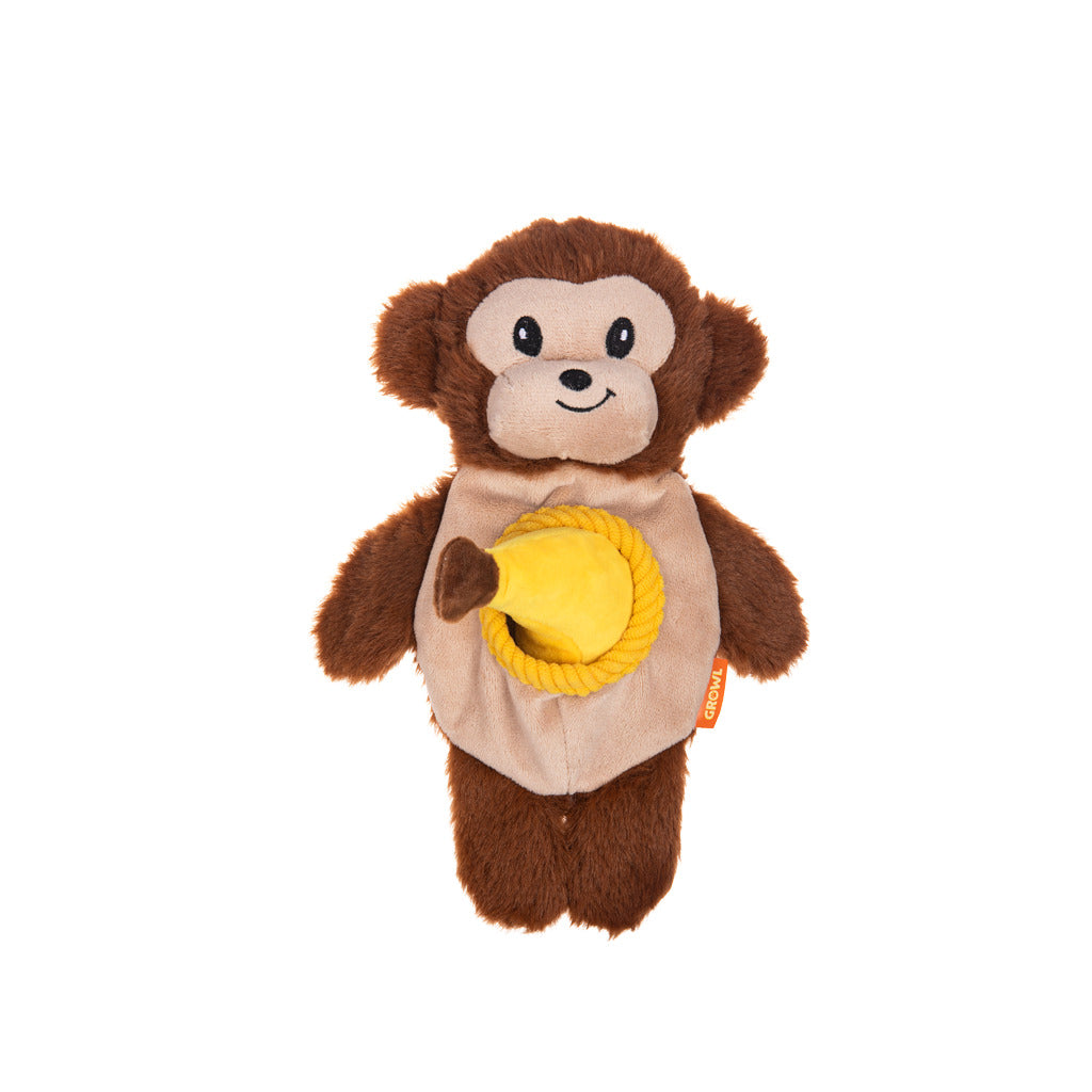 Growl Snackerz Milo de Aap – Speelgoed van Growl | Hondenboetiek (afbeelding 2)