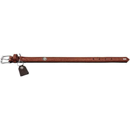 Leren Halsband Cody - Cognac – Halsband van Hunter | Hondenboetiek (afbeelding 2)