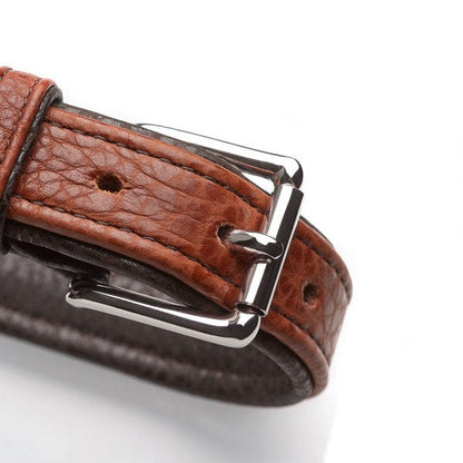 Leren Halsband Cody - Cognac – Halsband van Hunter | Hondenboetiek (afbeelding 3)