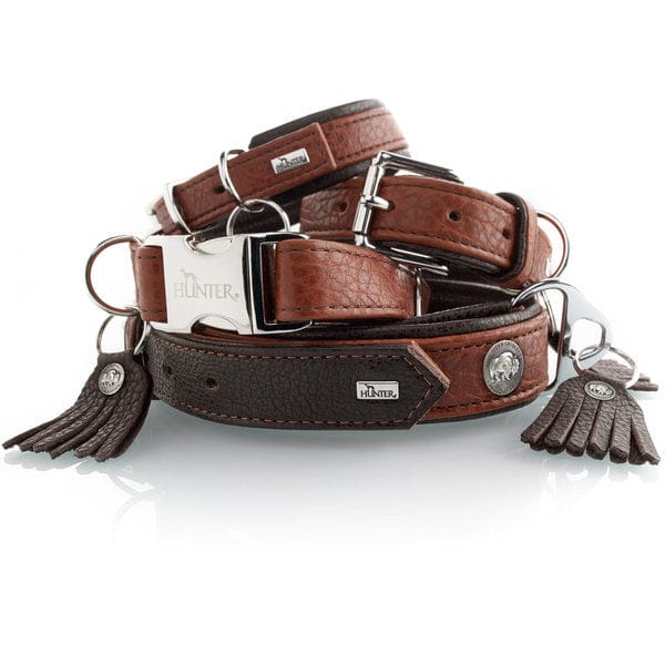 Leren Halsband Cody - Donkerbruin – Halsband van Hunter | Hondenboetiek (afbeelding 4)