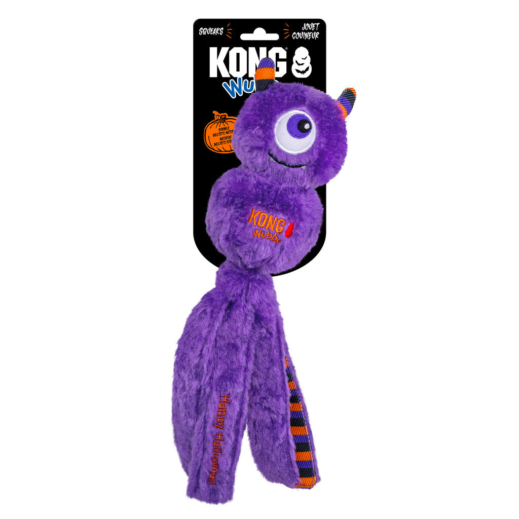 KONG Halloween Wubba Monster Paars L – Speelgoed van KONG | Hondenboetiek (afbeelding 1)
