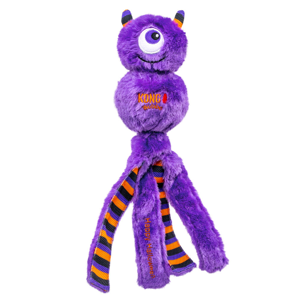 KONG Halloween Wubba Monster Paars L – Speelgoed van KONG | Hondenboetiek (afbeelding 3)