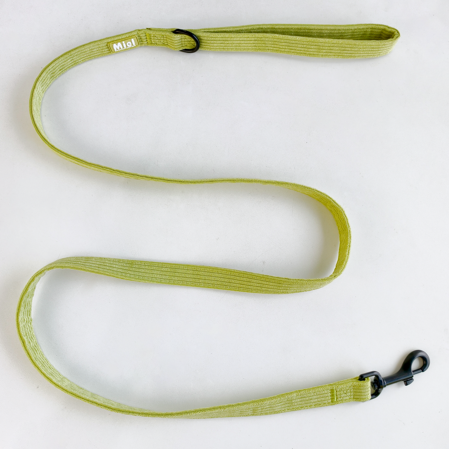 Corduroy Heart Leiband - Groen – Leiband van MIEL | Hondenboetiek (afbeelding 3)