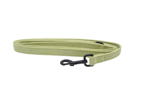 Corduroy Heart Leiband - Groen – Leiband van MIEL | Hondenboetiek