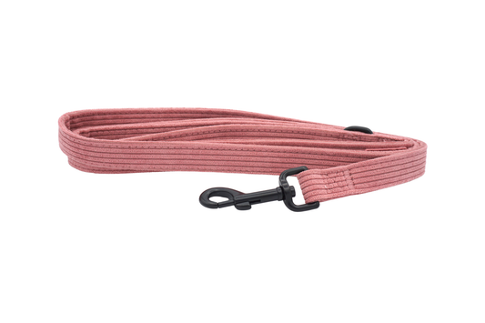 Corduroy Heart Leiband - Roze – Leiband van MIEL | Hondenboetiek