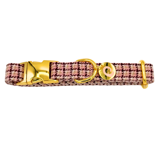 Halsband Carre Pink – Halsband van MIEL | Hondenboetiek