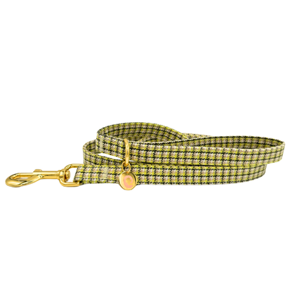 Leiband Carre Green/Yellow – Leiband van MIEL | Hondenboetiek