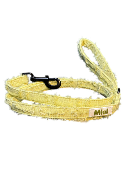 Leiband Pistache Yellow - MIEL – Leiband van MIEL | Hondenboetiek