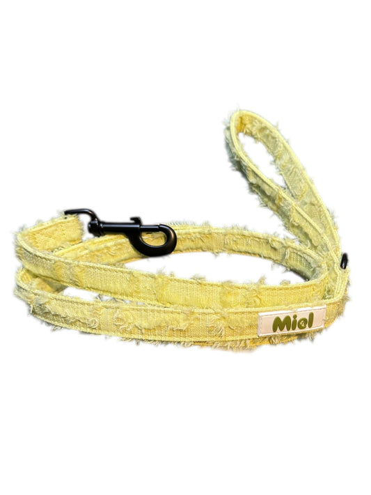 Leiband Pistache Yellow - MIEL – Leiband van MIEL | Hondenboetiek