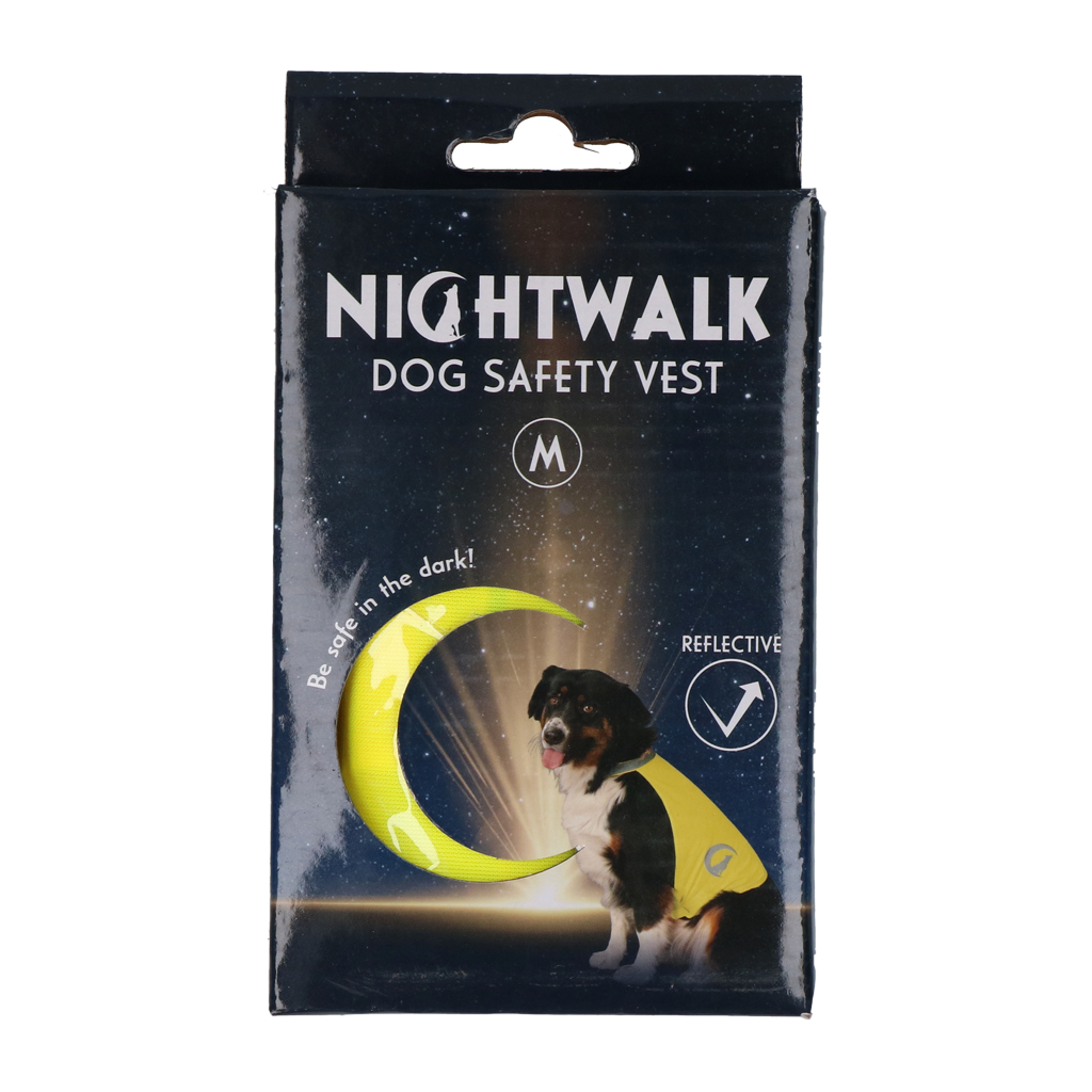 Nightwalk Veiligheidshesje Geel – Kleding van Nightwalk | Hondenboetiek (afbeelding 2)