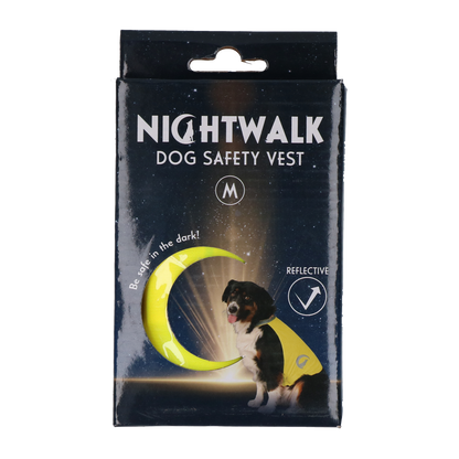 Nightwalk Veiligheidshesje Geel – Kleding van Nightwalk | Hondenboetiek (afbeelding 2)