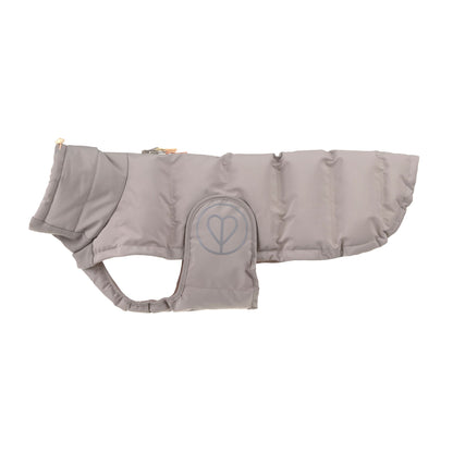 Winterjas Nolia Lang - Palopa in taupe – Kleding van Palopa | Hondenboetiek (afbeelding 2)