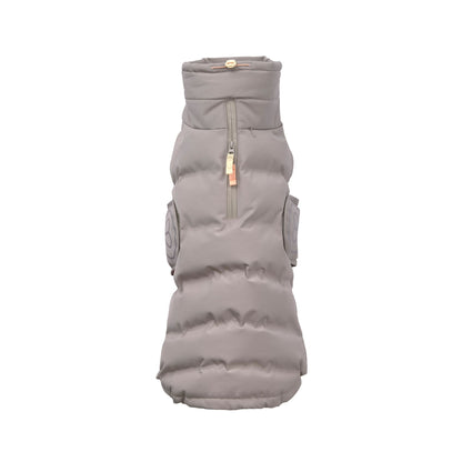 Winterjas Nolia Lang - Palopa in taupe – Kleding van Palopa | Hondenboetiek (afbeelding 3)