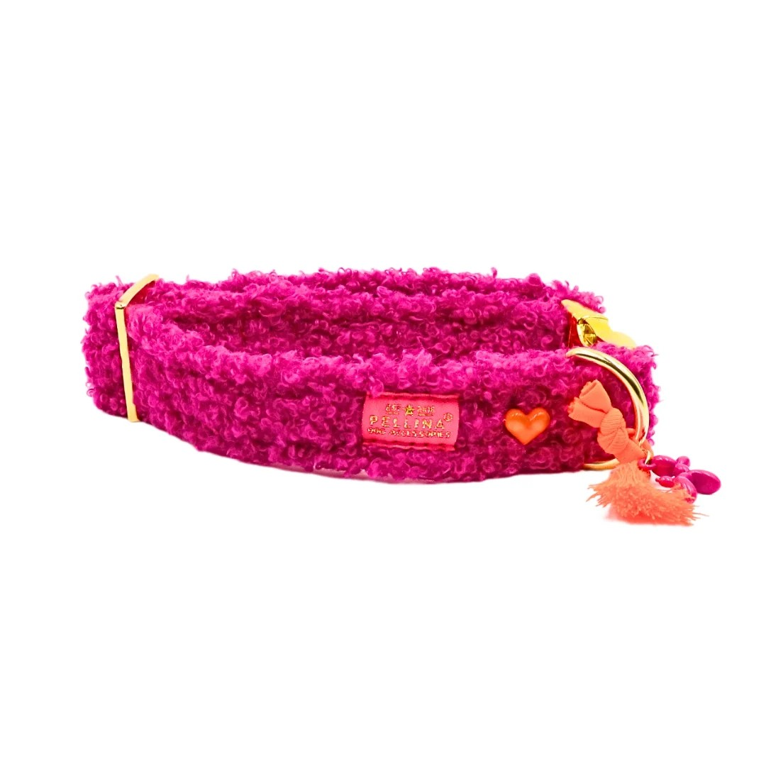 Halsband "CosyLove“ Pink – Halsband van Pellina | Hondenboetiek