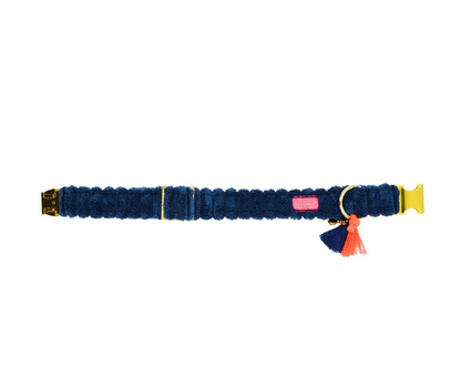Halsband "Couchy“ Blauw – Halsband van Pellina | Hondenboetiek (afbeelding 3)