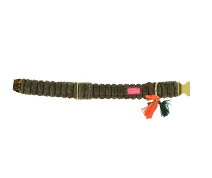 Halsband "Couchy“ Khaki – Halsband van Pellina | Hondenboetiek (afbeelding 3)