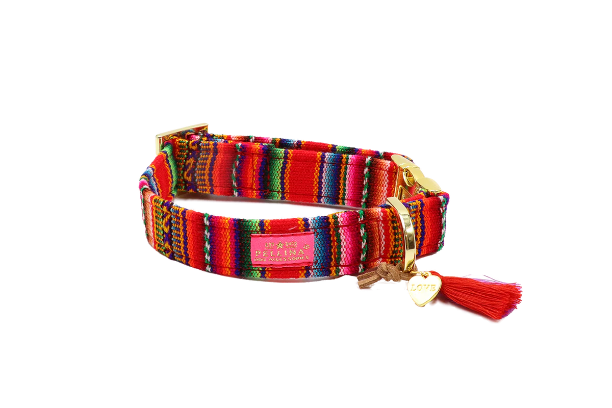 Halsband LaaVidaa Rood – Halsband van Pellina | Hondenboetiek