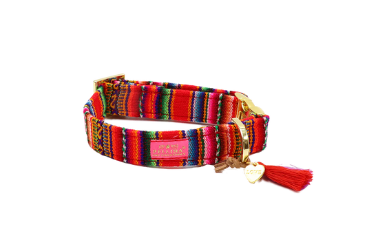 Halsband LaaVidaa Rood – Halsband van Pellina | Hondenboetiek