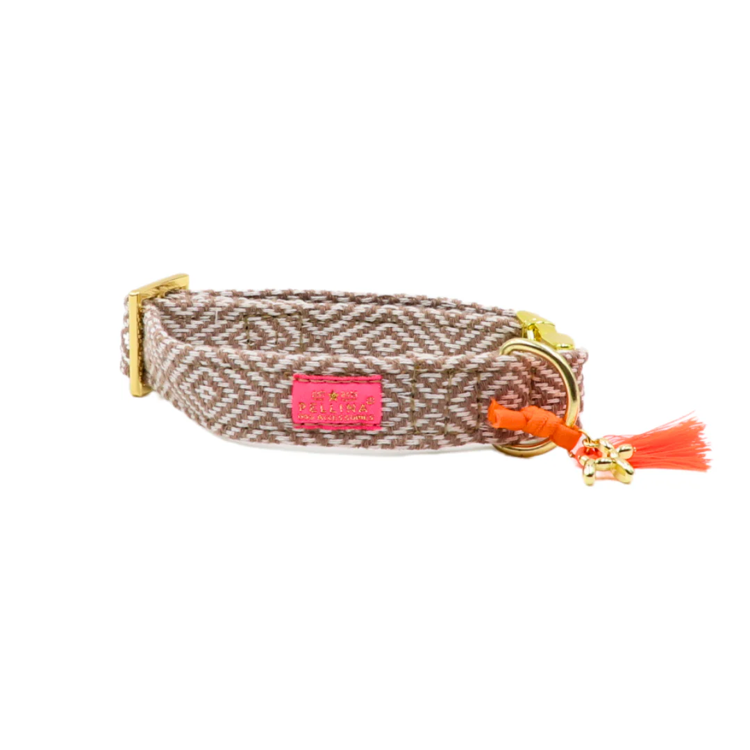 Halsband Relax Coffee - Pellina – Halsband van Pellina | Hondenboetiek